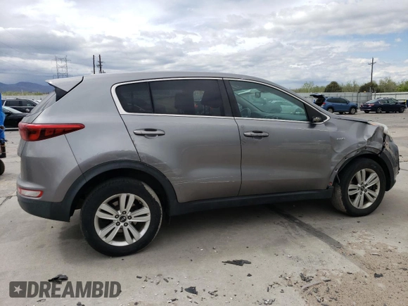 2017 Kia Sportage LX with VIN KNDPMCAC7H7117073, listed as a Copart auction lot 55851145 with 93,347 mi miles and Salvage Title. Bid and sale history available at carsss.com. Image 3.