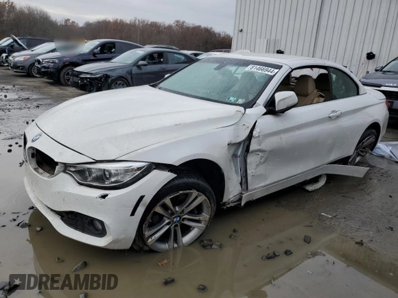 2017 BMW 4 Series 430i xDrive with VIN WBA4U9C34H5H64478, listed as a Copart auction lot 81466944 with Not provided miles and Salvage title. Bid and sale history available at DreamBid. Image 1.