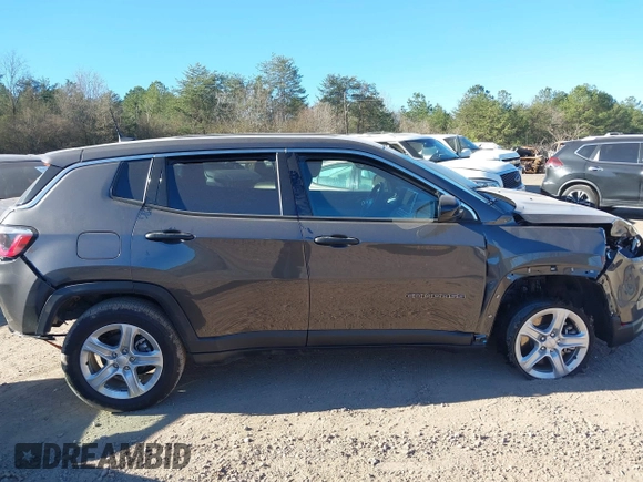 2023 Jeep Compass Sport with VIN 3C4NJDAN0PT551742, listed as a IAAI auction lot 41683808 with 4,135 mi miles and . Bid and sale history available at DreamBid. Image 13.
