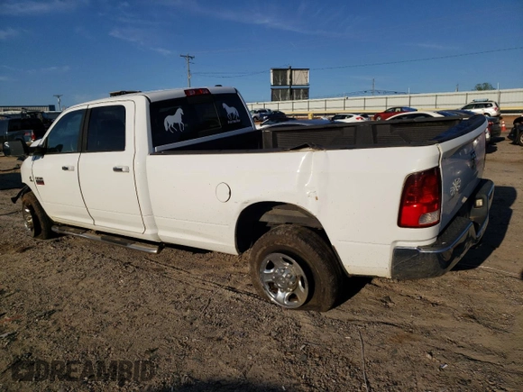 2012 Ram 2500 SLT with VIN 3C6UD5JLXCG102599, listed as a Copart auction lot 52907184 with Not provided miles and Salvage title. Bid and sale history available at DreamBid. Image 2.