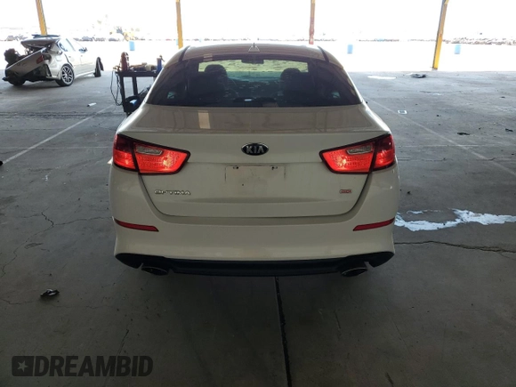 2015 Kia Optima LX with VIN KNAGM4A72F5664038, listed as a Copart auction lot 63708725 with 115,319 mi miles and Salvage title. Bid and sale history available at DreamBid. Image 6.
