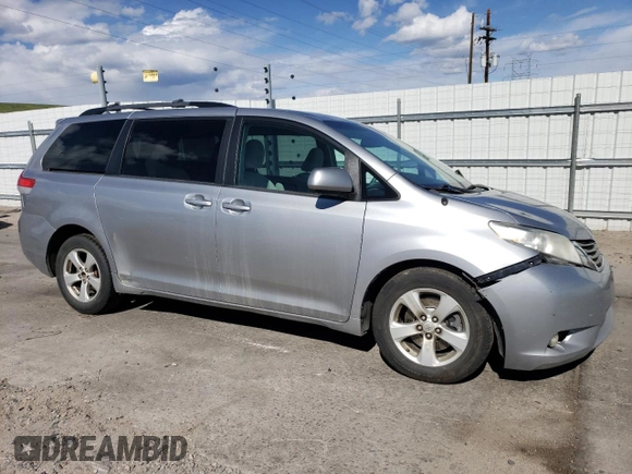 2013 Toyota Sienna LE AAS with VIN 5TDKK3DCXDS375647, listed as a Copart auction lot 53691875 with 205,349 mi miles and Salvage Title. Bid and sale history available at carsss.com. Image 4.