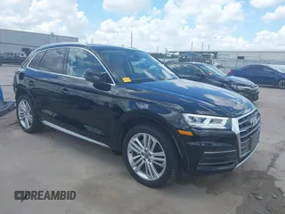 2018 Audi Q5 Premium Plus with VIN WA1BNAFY8J2090253, listed as a IAAI auction lot 42543991 with 54,514 mi miles and . Bid and sale history available at DreamBid. Image 1.