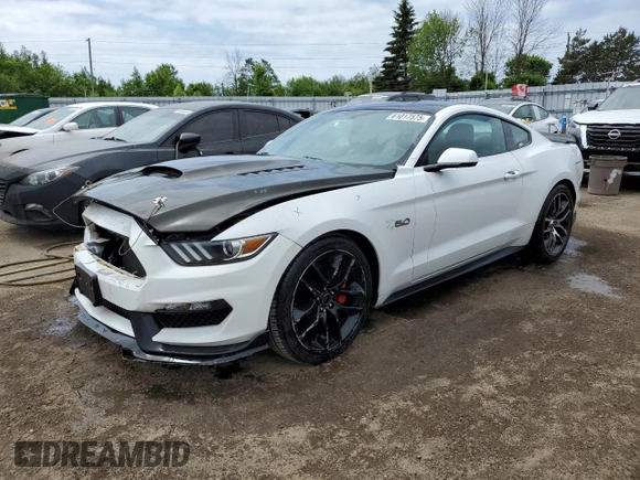 2016 Ford Mustang GT with VIN 1FA6P8CFXG5297026, listed as a Copart auction lot 61017575 with 124,367 mi miles and Salvage title. Bid and sale history available at DreamBid. Image 1.
