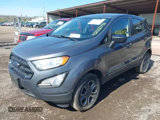 2020 Ford EcoSport S z VIN MAJ6S3FL6LC392160, wystawiony jako IAAI lot #42112342 z przebiegiem 82 948 mil mil oraz . Historia ofert i sprzedaży dostępna na DreamBid. Obrazek 2.