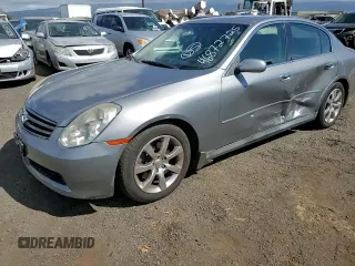 2006 Infiniti G35 with VIN JNKCV51E66M505949, listed as a Copart auction lot 46872725 with 150,243 mi miles and Salvage Title. Bid and sale history available at DreamBid. Image 10.