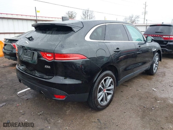2019 Jaguar F-PACE 25t Premium with VIN SADCJ2FX5KA616255, listed as a IAAI auction lot 41414227 with 65,068 mi miles. Bid and sale history available at carsss.com. Image 4.