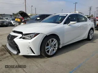 2023 Lexus IS with VIN JTHCA1D22P5123953, listed as a Copart auction lot 54215025 with 11,501 mi miles and Salvage Title. Bid and sale history available at carsss.com. Image 1.