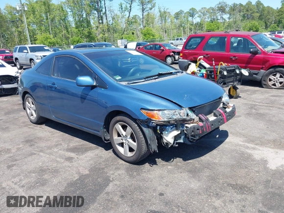 2008 Honda Civic Cpe EX with VIN 2HGFG12868H580491, listed as a IAAI auction lot 42066847 with 178,887 mi miles. Bid and sale history available at carsss.com. Image 1.