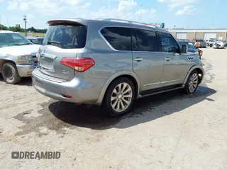 2013 Infiniti QX56 with VIN JN8AZ2NEXD9060450, listed as a IAAI auction lot 42388986 with 124,129 mi miles and . Bid and sale history available at DreamBid. Image 4.