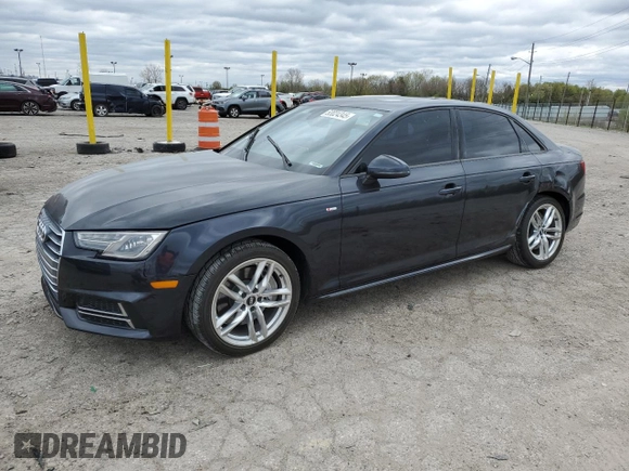 2017 Audi A4 Premium with VIN WAUDNAF47HN039800, listed as a Copart auction lot 53024345 with 89,826 mi miles and Clean title. Bid and sale history available at DreamBid. Image 1.