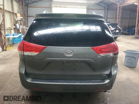2011 Toyota Sienna LE AAS с VIN 5TDKK3DC6BS056176, выставлен на аукционе Copart как лот 58148845 с пробегом 412 435 миль миль и Чистый • Clean title. История ставок и продаж доступна на DreamBid. Изображение 6.