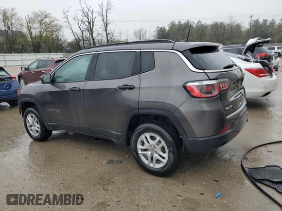 2020 Jeep Compass Sport with VIN 3C4NJDAB8LT210072, listed as a Copart auction lot 54908305 with 104,662 mi miles and Salvage title. Bid and sale history available at DreamBid. Image 2.