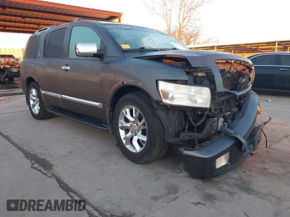 2004 Infiniti QX56 with VIN 5N3AA08A44N802481, listed as a IAAI auction lot 41655751 with 0 mi miles. Bid and sale history available at carsss.com. Image 1.