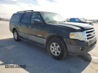 2007 Ford Expedition EL XLT with VIN 1FMFK15527LA78766, listed as a Copart auction lot 73473384 with 202,676 mi miles and Salvage Title. Bid and sale history available at carsss.com. Image 4.