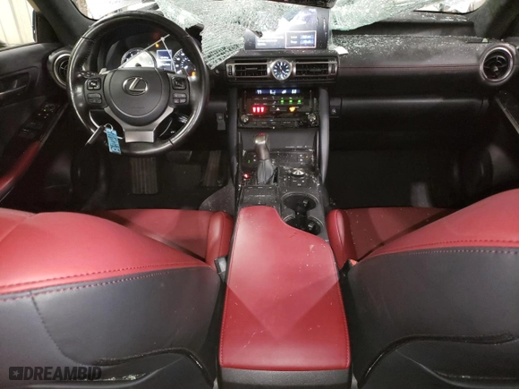 2021 Lexus IS with VIN JTHC81F20M5047475, listed as a Copart auction lot 66626934 with 32,970 mi miles and Salvage Title. Bid and sale history available at carsss.com. Image 8.