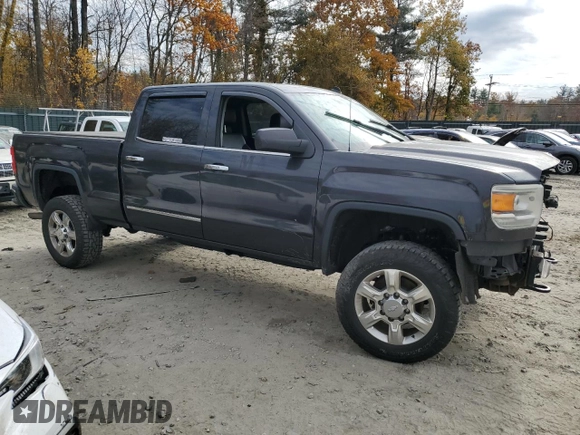 2015 GMC Sierra 2500HD SLT with VIN 1GT12ZEG1FF180216, listed as a Copart auction lot 77076384 with 67,751 mi miles and Salvage title. Bid and sale history available at DreamBid. Image 4.
