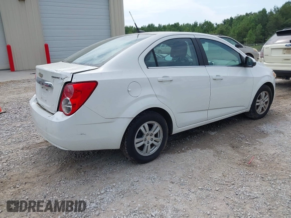 2012 Chevrolet Sonic LT with VIN 1G1JC5SH1C4126756, listed as a IAAI auction lot 42868558 with 163,633 mi miles and . Bid and sale history available at DreamBid. Image 4.