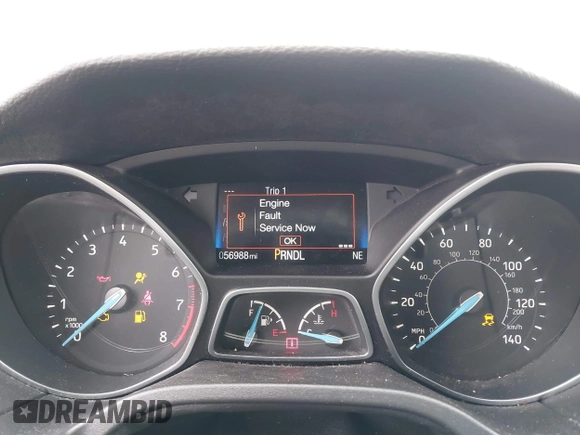 2017 Ford Focus SE with VIN 1FADP3F24HL243981, listed as a IAAI auction lot 40987789 with 56,988 mi miles and . Bid and sale history available at DreamBid. Image 7.
