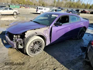 2019 Dodge Charger SXT with VIN 2C3CDXJG1KH600843, listed as a Copart auction lot 43223995 with 48,510 mi miles and Salvage Title. Bid and sale history available at DreamBid. Image 1.