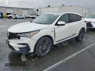 2021 Acura RDX w/A-Spec Package with VIN 5J8TC2H60ML010963, listed as a Copart auction lot 44307295 with 45,596 mi miles and Salvage Title. Bid and sale history available at carsss.com. Image 1.
