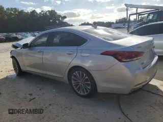 2017 Genesis G80 3.8L with VIN KMHGN4JE4HU203975, listed as a Copart auction lot 46729035 with 138,610 mi miles and Non Repairable. Bid and sale history available at carsss.com. Image 2.