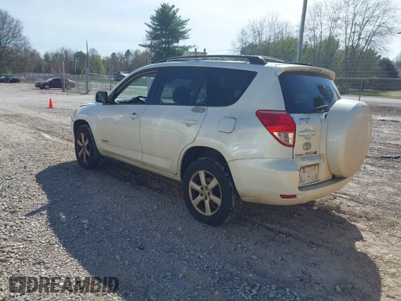 2007 Toyota RAV4 Limited with VIN JTMZK31V075013616, listed as a IAAI auction lot 41911177 with 281,075 mi miles. Bid and sale history available at carsss.com. Image 3.