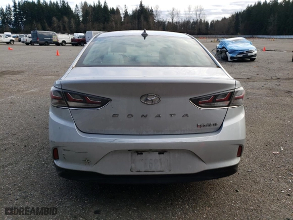 2019 Hyundai Sonata Hybrid SE with VIN KMHE24L30KA090899, listed as a Copart auction lot 46340065 with 61,494 mi miles and Salvage Title. Bid and sale history available at carsss.com. Image 6.
