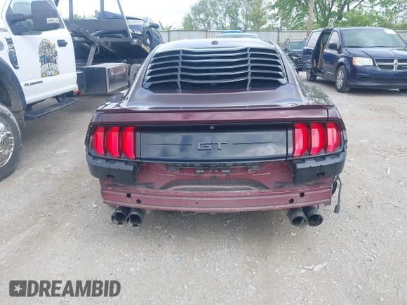 2018 Ford Mustang GT with VIN 1FA6P8CF3J5165619, listed as a IAAI auction lot 42169392 with 77,733 mi miles and . Bid and sale history available at DreamBid. Image 16.