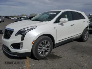 2021 Cadillac XT5 FWD Premium Luxury z VIN 1GYKNCRS0MZ110560, wystawiony jako Copart lot #52779575 z przebiegiem 44 559 mil mil oraz Szkoda całkowita • Salvage title. Historia ofert i sprzedaży dostępna na DreamBid. Obrazek 1.