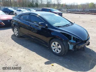 2016 Hyundai Elantra SE with VIN KMHDH4AE2GU641130, listed as a IAAI auction lot 41929284 with 122,688 mi miles. Bid and sale history available at carsss.com. Image 1.