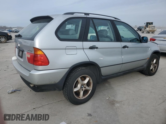 2002 BMW X5 3.0i with VIN 5UXFA53572LP54508, listed as a Copart auction lot 85008904 with 207,831 mi miles and Salvage Title. Bid and sale history available at carsss.com. Image 3.