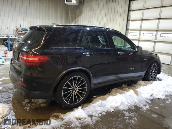 2017 Mercedes-Benz GLC with VIN WDC0G6EB5HF281756, listed as a Copart auction lot 43410535 with 86,904 mi miles and Salvage Title. Bid and sale history available at carsss.com. Image 3.