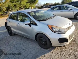 2014 Kia Rio LX with VIN KNADM5A37E6353106, listed as a Copart auction lot 80083694 with 183,824 mi miles and Clean Title. Bid and sale history available at carsss.com. Image 4.