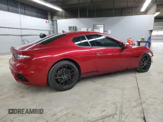 2018 Maserati GranTurismo Sport with VIN ZAM45VLA5J0254000, listed as a Copart auction lot 46976645 with 20,180 mi miles and Salvage Title. Bid and sale history available at carsss.com. Image 3.