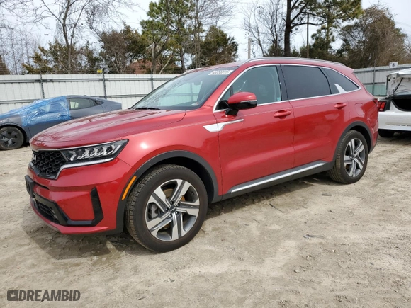 2023 Kia Sorento Hybrid EX with VIN KNDRHDLG7P5206400, listed as a Copart auction lot 48056815 with NaN miles and Salvage Title. Bid and sale history available at carsss.com. Image 1.