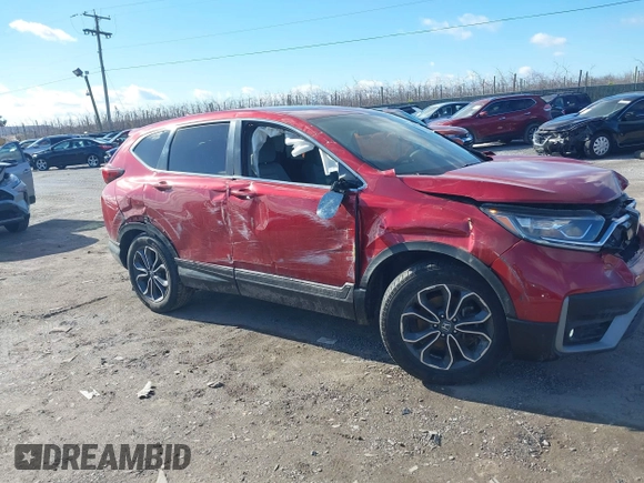 2020 Honda CR-V EX with VIN 2HKRW2H50LH657437, listed as a IAAI auction lot 41589820 with 90,972 mi miles. Bid and sale history available at carsss.com. Image 13.