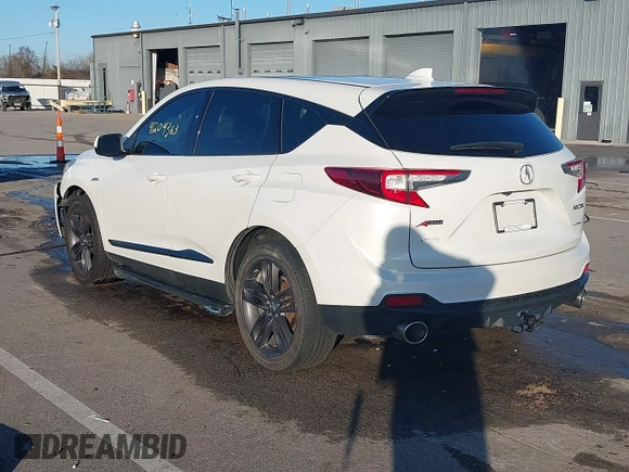 2020 Acura RDX w/A-Spec Pkg with VIN 5J8TC2H68LL035561, listed as a IAAI auction lot 41204363 with 82,396 mi miles. Bid and sale history available at carsss.com. Image 3.