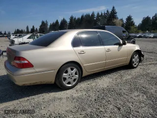 2004 Lexus LS 430 with VIN JTHBN36F940148160, listed as a Copart auction lot 54482395 with 101,122 mi miles and Salvage Title. Bid and sale history available at carsss.com. Image 3.