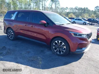 2024 Kia Carnival EX with VIN KNDNC5H37R6390534, listed as a IAAI auction lot 41889647 with 19,739 mi miles. Bid and sale history available at carsss.com. Image 1.
