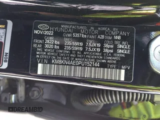 2023 Hyundai Ioniq 5 SEL z VIN KM8KN4AE0PU152144, wystawiony jako IAAI lot #42397935 z przebiegiem 920 mil mil oraz . Historia ofert i sprzedaży dostępna na DreamBid. Obrazek 9.