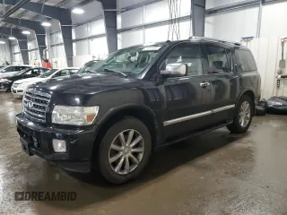 2010 Infiniti QX56 with VIN 5N3ZA0NE4AN903946, listed as a Copart auction lot 60535685 with 204,634 mi miles and Salvage title. Bid and sale history available at DreamBid. Image 1.