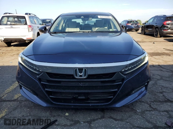2018 Honda Accord Touring with VIN 1HGCV2F96JA006608, listed as a Copart auction lot 63770485 with 67,289 mi miles and Salvage title. Bid and sale history available at DreamBid. Image 5.