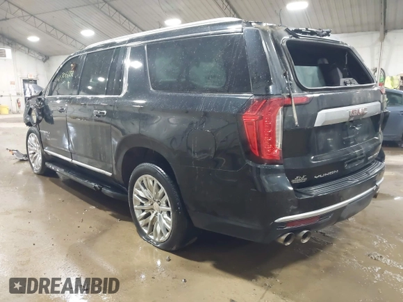 2023 GMC Yukon XL Denali with VIN 1GKS2JKL5PR457221, listed as a IAAI auction lot 41706602 with 38,225 mi miles. Bid and sale history available at carsss.com. Image 3.