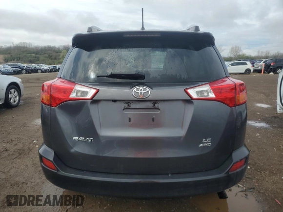 2013 Toyota RAV4 LE с VIN JTMBFREV6DD041408, выставлен на аукционе Copart как лот 54700675 с пробегом 128 110 миль миль и Списание • Salvage title. История ставок и продаж доступна на DreamBid. Изображение 6.
