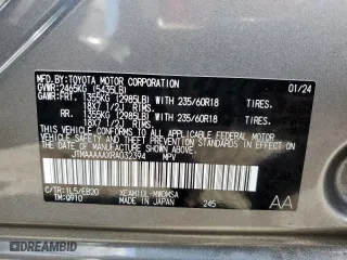 2024 Toyota bZ4X XLE with VIN JTMAAAAAXRA032394, listed as a Copart auction lot 69088814 with 8,184 mi miles and Salvage Title. Bid and sale history available at carsss.com. Image 14.