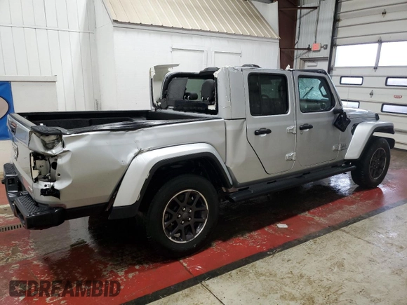 2023 Jeep Gladiator Overland with VIN 1C6HJTFG1PL528801, listed as a Copart auction lot 50968205 with 43,293 mi miles and Non repairable. Bid and sale history available at DreamBid. Image 3.