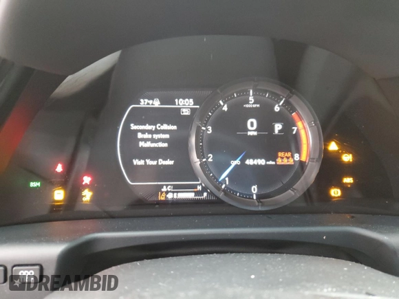 2022 Lexus ES 350 F Sport with VIN 58AGZ1B13NU121755, listed as a Copart auction lot 43086845 with 48,490 mi miles and Salvage title. Bid and sale history available at DreamBid. Image 9.
