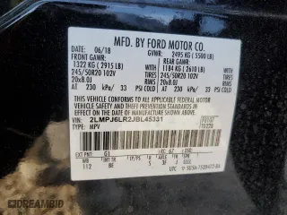 2018 Lincoln MKX Reserve with VIN 2LMPJ6LR2JBL45331, listed as a Copart auction lot 53097055 with 51,082 mi miles and Salvage Title. Bid and sale history available at carsss.com. Image 14.