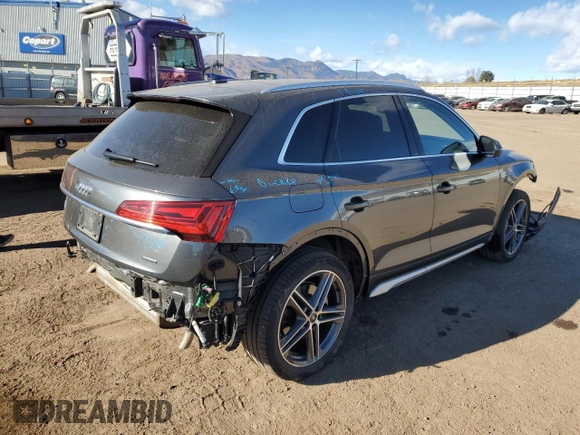 2022 Audi Q5 S line Prestige with VIN WA1F2AFY9N2077186, listed as a Copart auction lot 87294964 with 29,374 mi miles and Salvage Title. Bid and sale history available at carsss.com. Image 3.